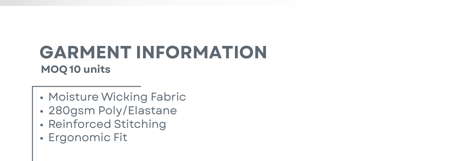 Sublimated AFL Guernsey Garment Information